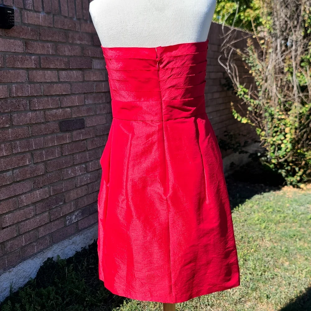 Max & Cleo strapless 🍒 red dress - Picture 7 of 9